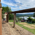 old decking beams coming down