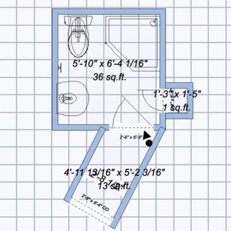 Guest Bath Layout