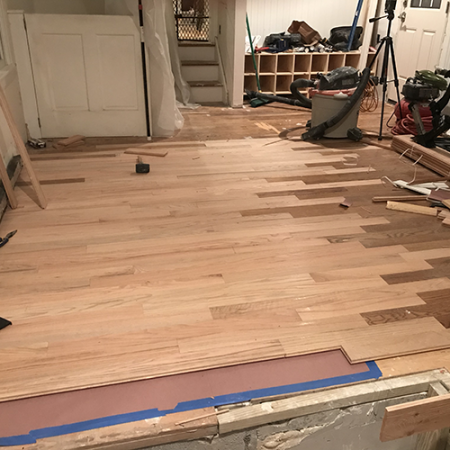 new hardwood floor