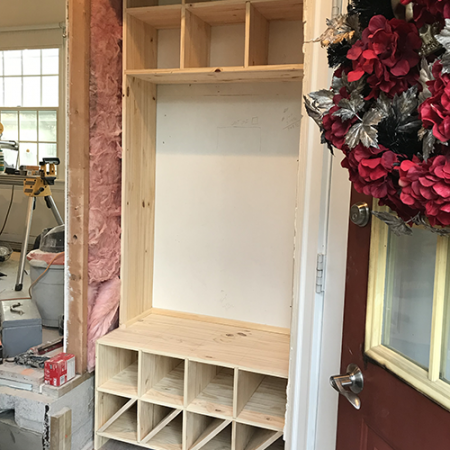 Cubby Locker Under Construction