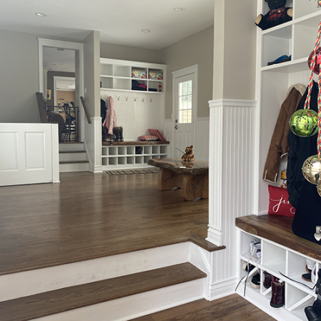 country style mud room