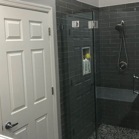 bathroom renovation ceramic tiled shower