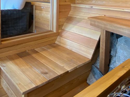 sauna custom cedar