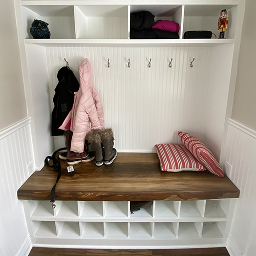 custom built cubby locker