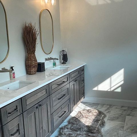 Large Quartz Topped Vanity